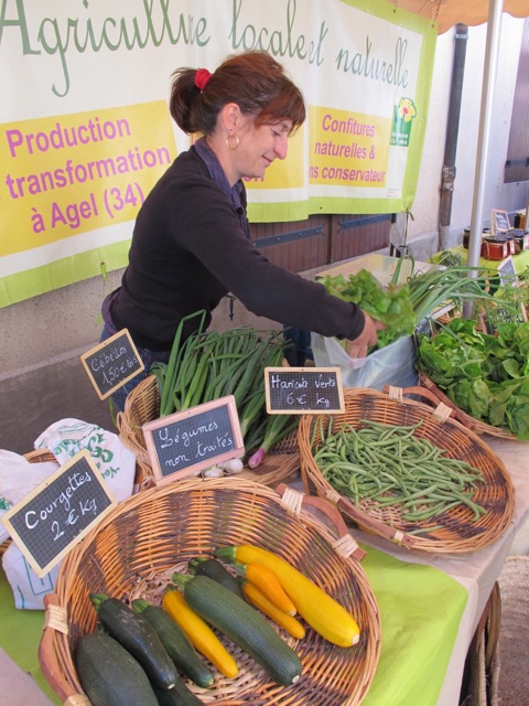 Valerie at the yesterday's market