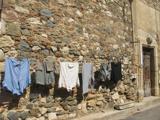 hanging the laundry